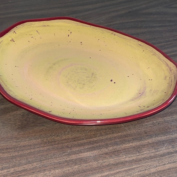 Large Serving Platter Maxwell Canadian Pottery Signed Vintage - Picture 2 of 5